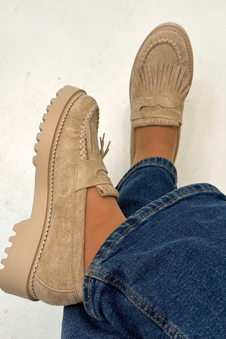 Bloom - Oriella Loafers - Beige Loafers 