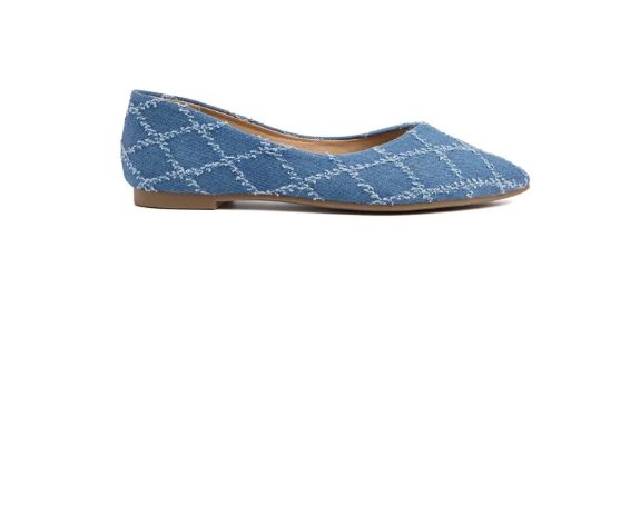 Bloom - Ranunculus Ballet Flats - Dark Blue Ballerinaer 