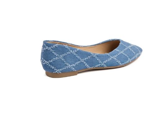 Bloom - Ranunculus Ballet Flats - Dark Blue Ballerinaer 