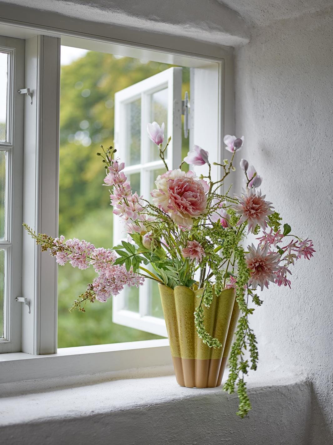 Bloomingville - Breeze Buket, Rosa, Kunstige Blomster 82072829 - Rose