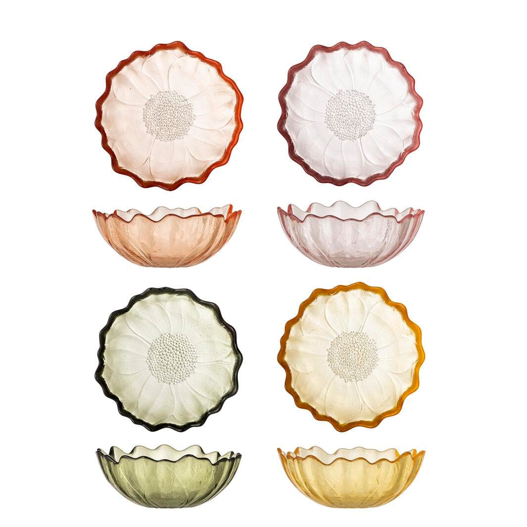 Bloomingville - Kana Skål, Multifarvet, Glas 82068723 - Multi