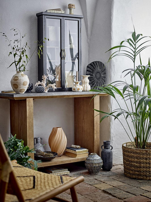 Bloomingville - Kanji Vase, Natur, Glas 82072752 - Nature