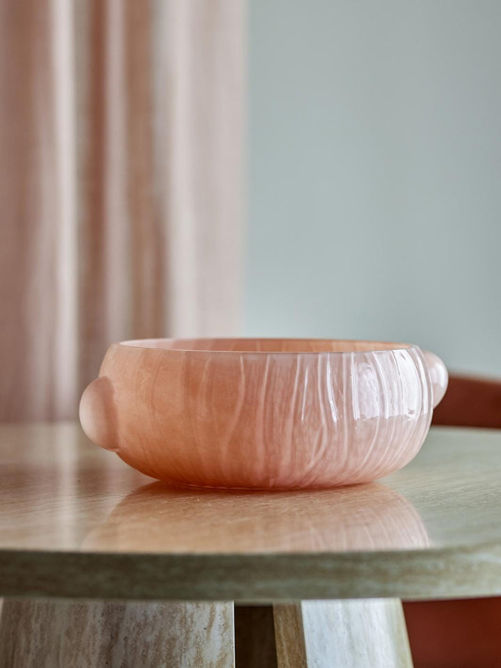Bloomingville - Lalie Skål, Rosa, Glas 82072760 - Rose