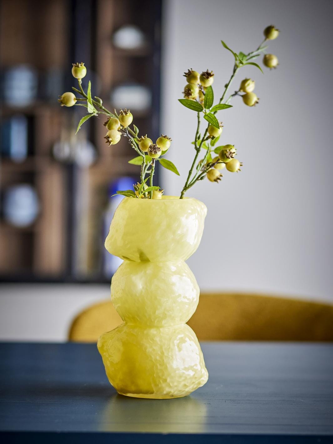 Bloomingville - Limone Vase, Gul, Glas 82072788 - Yellow