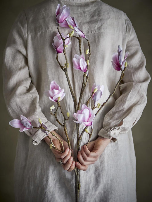 Bloomingville - Magnolia Gren, Rosa, Kunstige Blomster 82072844 - Rose