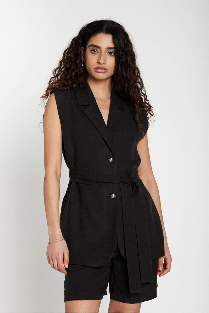 Bruuns Bazaar - Aphandrabbewe Vest BBW4979 - Black