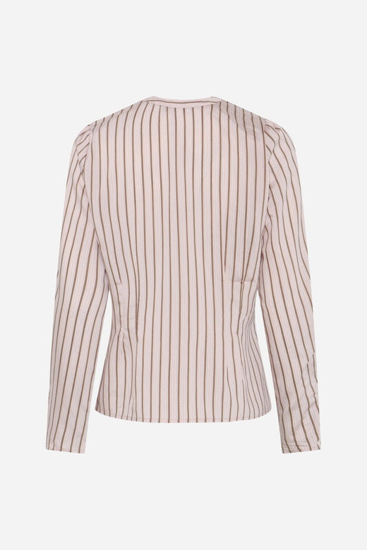 Bruuns Bazaar - Arengabbzea Shirt BBW4879 - Primrose Pink Stripe