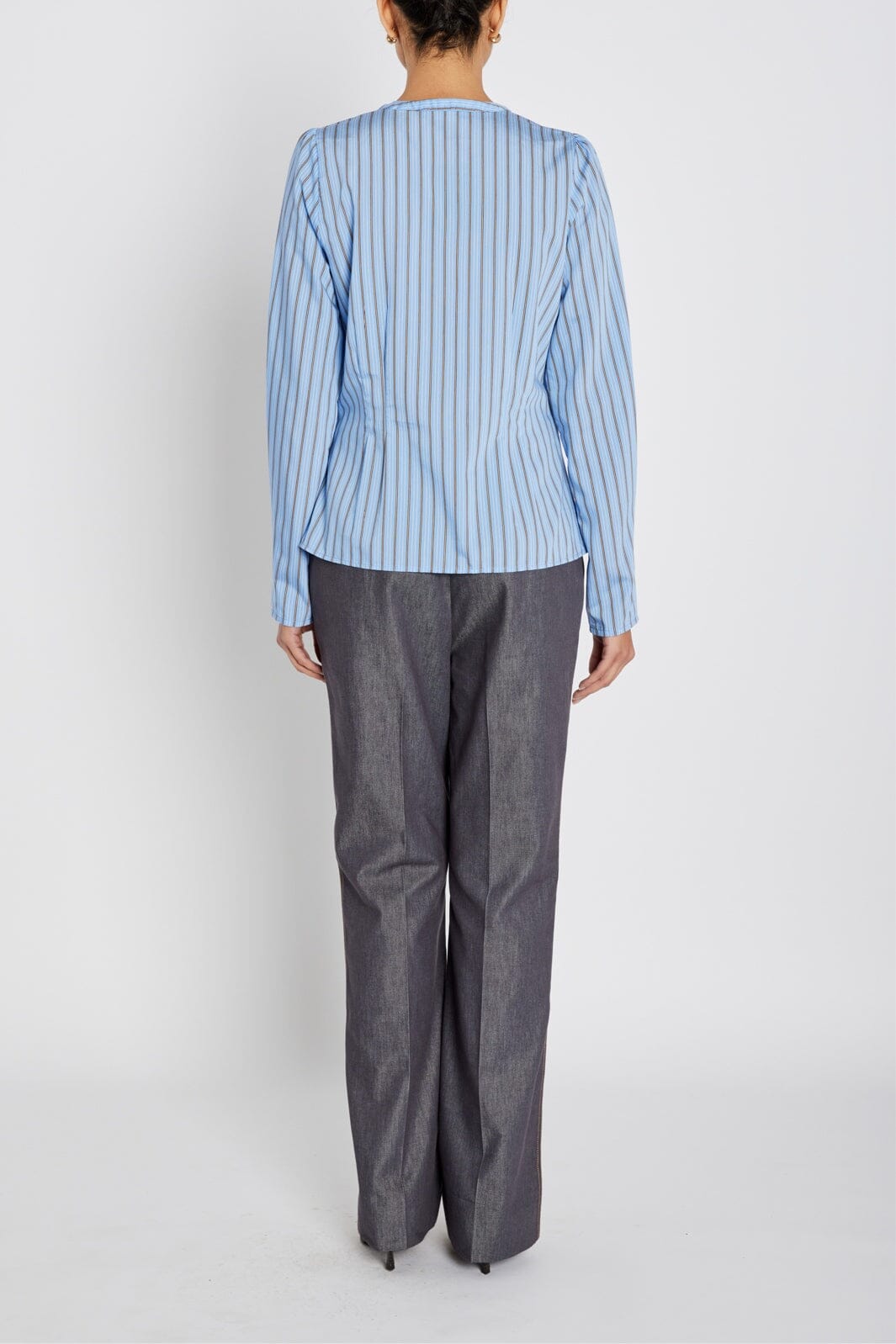 Bruuns Bazaar - Arengabbzea Shirt BBW4879 - Sky Blue Stripe