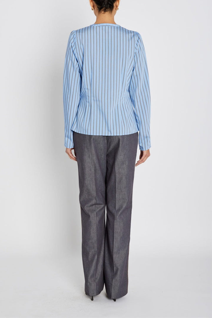Bruuns Bazaar - Arengabbzea Shirt BBW4879 - Sky Blue Stripe