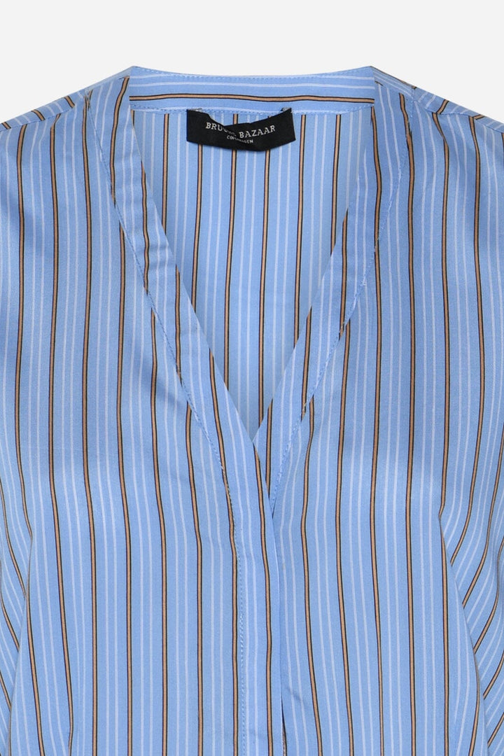 Bruuns Bazaar - Arengabbzea Shirt BBW4879 - Sky Blue Stripe