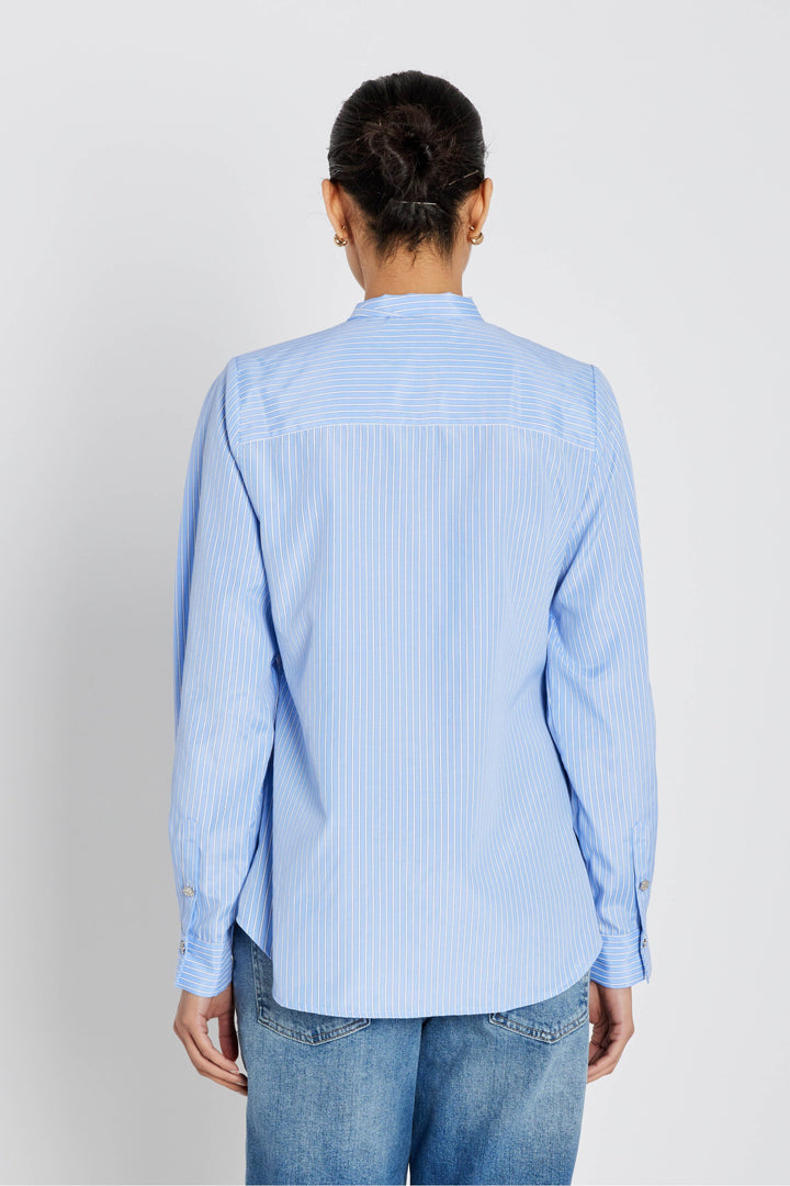 Bruuns Bazaar - Borassusbbelza Shirt BBW4890 - Light Blue Stripe Skjorter 