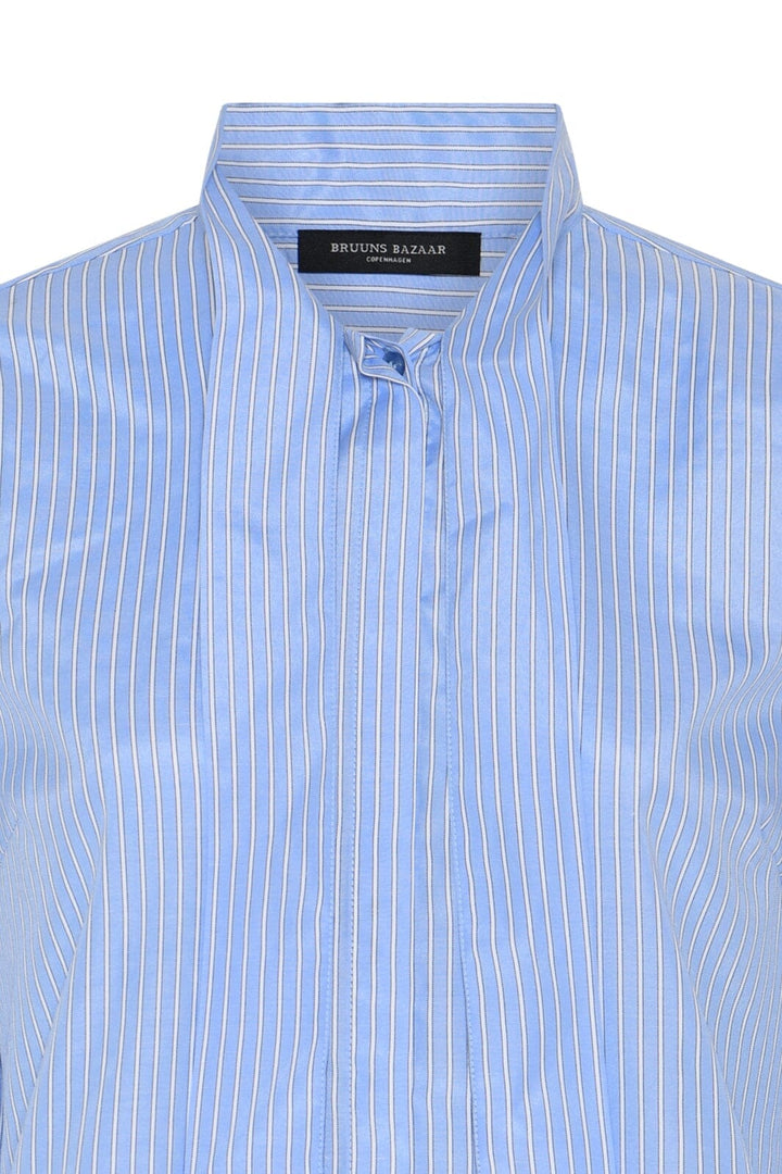 Bruuns Bazaar - Borassusbbelza Shirt BBW4890 - Light Blue Stripe