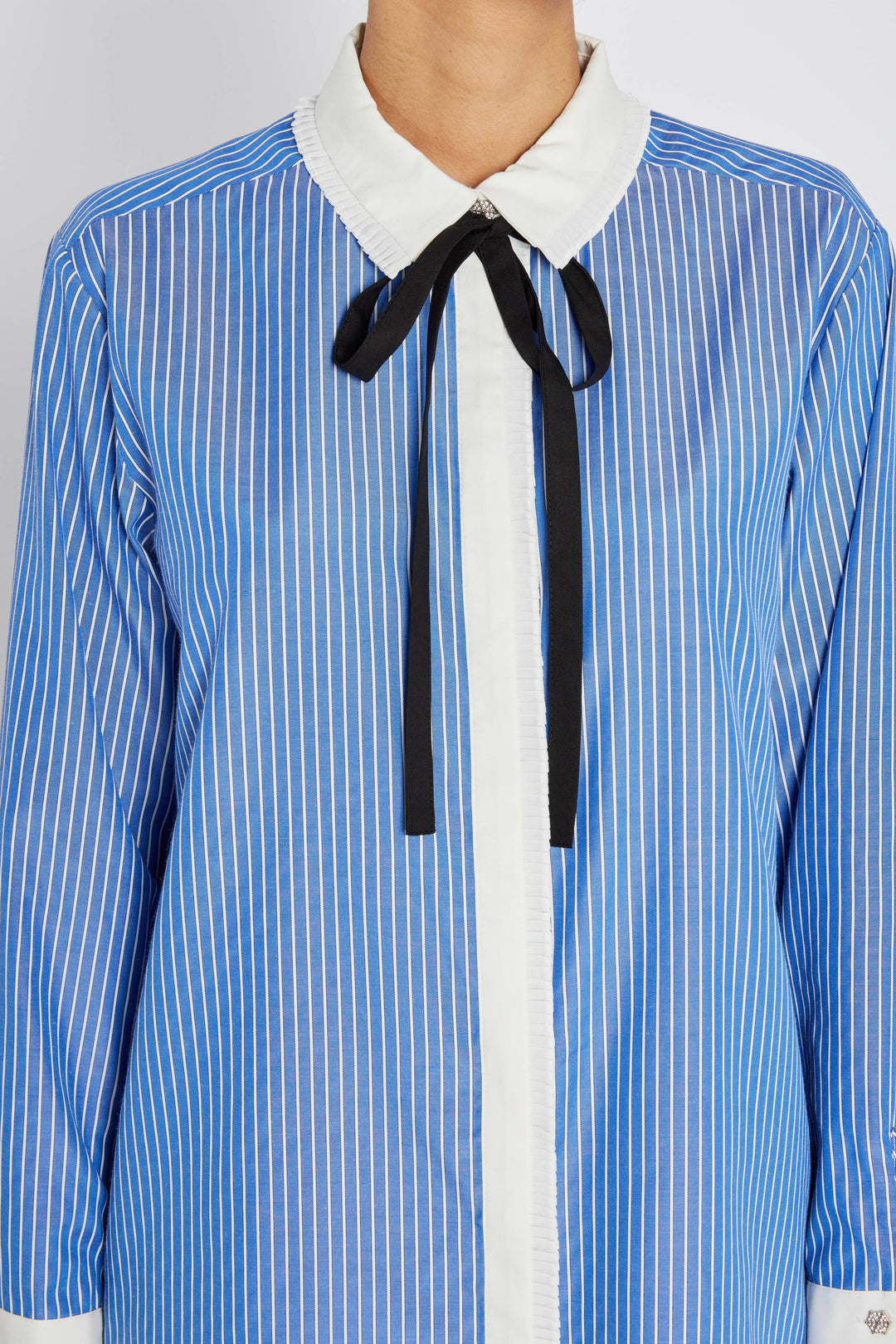 Bruuns Bazaar - Borassusbbziana Shirt BBW4872 - Dark Blue Stripe Skjorter 