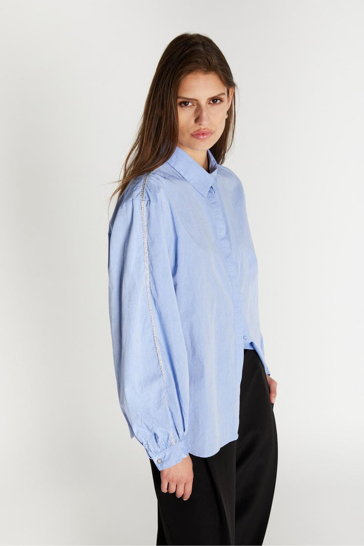 Bruuns Bazaar - Chelyobblure Shirt Bbw5160 - Light Blue