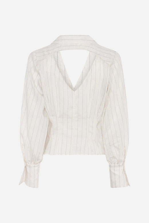 Bruuns Bazaar - Coccobbviona Shirt BBW5012 - Snow White With Black Stripe