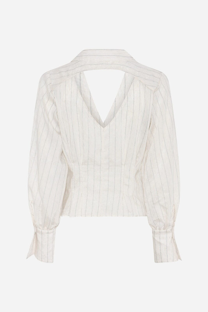 Bruuns Bazaar - Coccobbviona Shirt BBW5012 - Snow White With Black Stripe