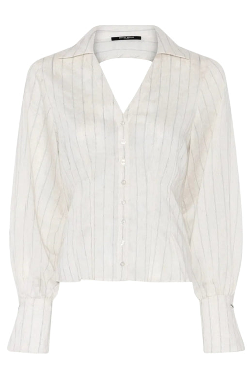 Bruuns Bazaar - Coccobbviona Shirt BBW5012 - Snow White With Black Stripe