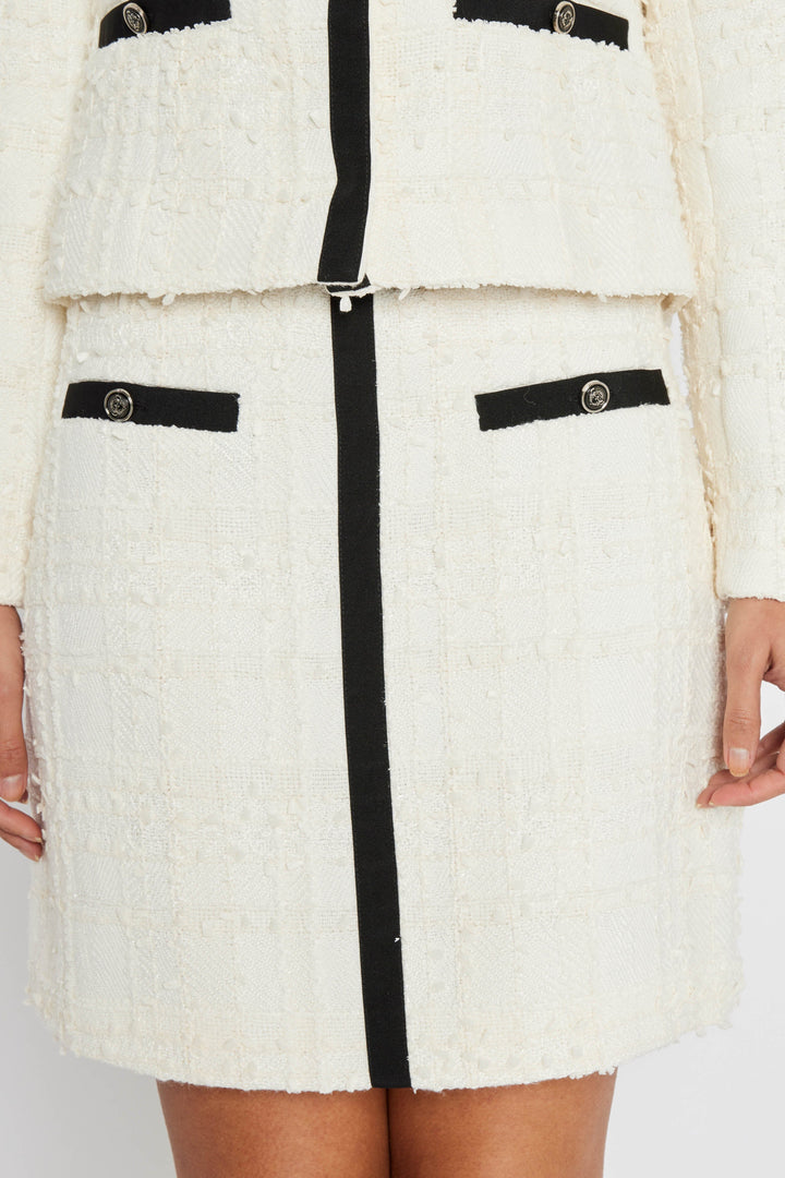 Bruuns Bazaar - Gaussiabbjoanine Skirt BBW4874 - White Cream Nederdele 