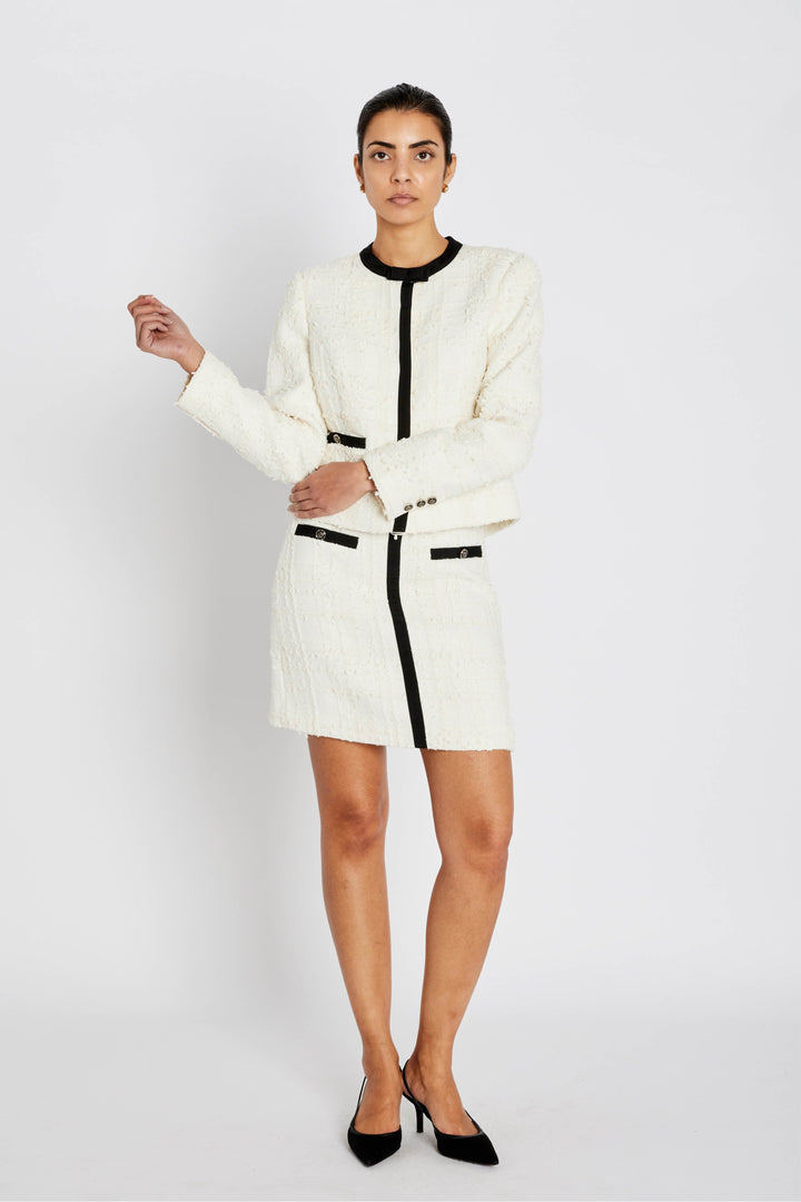 Bruuns Bazaar - Gaussiabbjoanine Skirt BBW4874 - White Cream Nederdele 