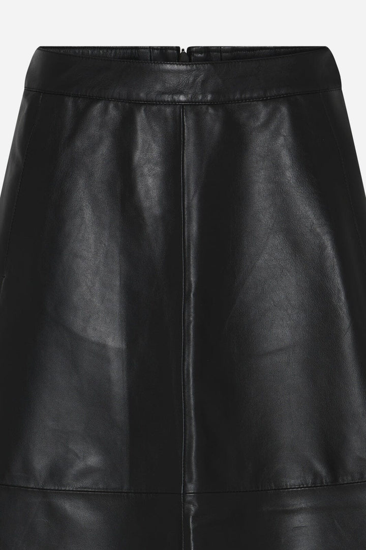 Bruuns Bazaar - Softibbireni Leather Skirt BBW5202 - Black