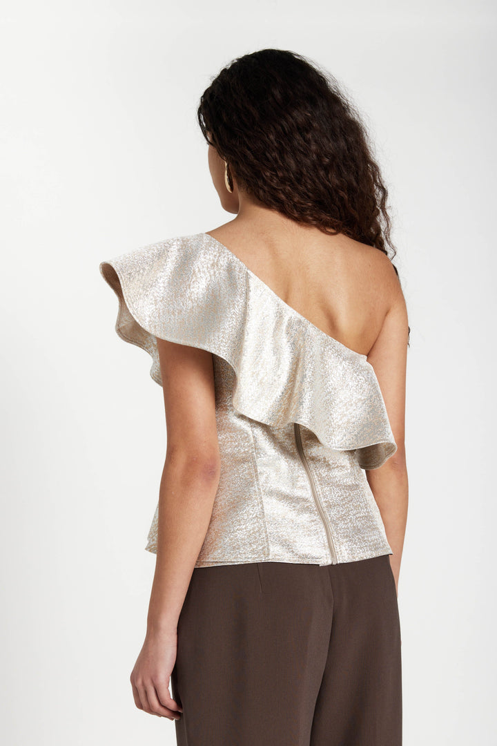 Bruuns Bazaar - Wallichiabbolina Top BBW4996 - Gold/Silver Bluser 