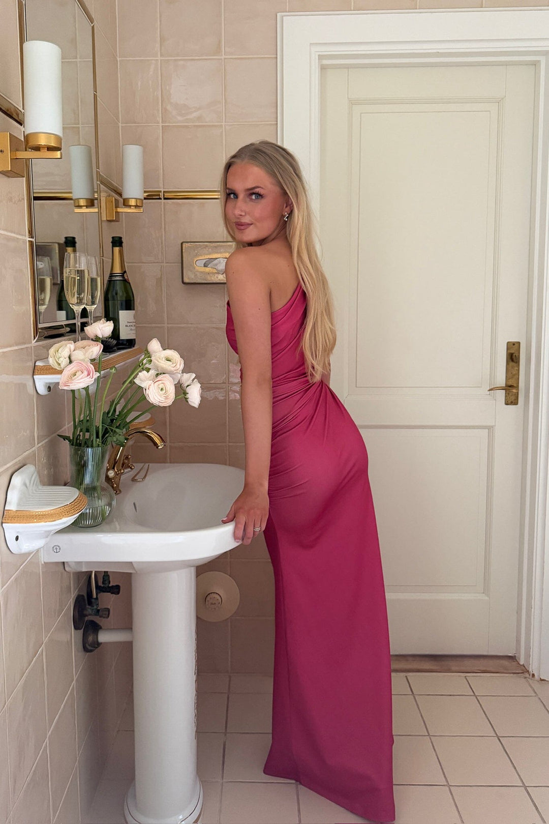 BYIC - Andreaic Maxi Dress A23768 - Hot Pink Kjoler 