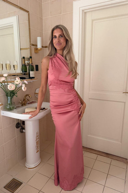 BYIC - Andreaic Maxi Dress A25194 - Pink Lace Kjoler 