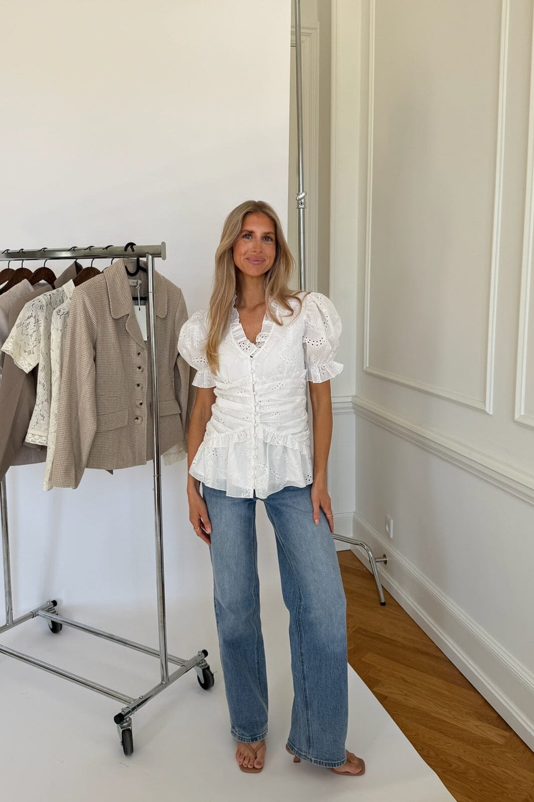 BYIC - Arielic Blouse A25360 - White Embroidery