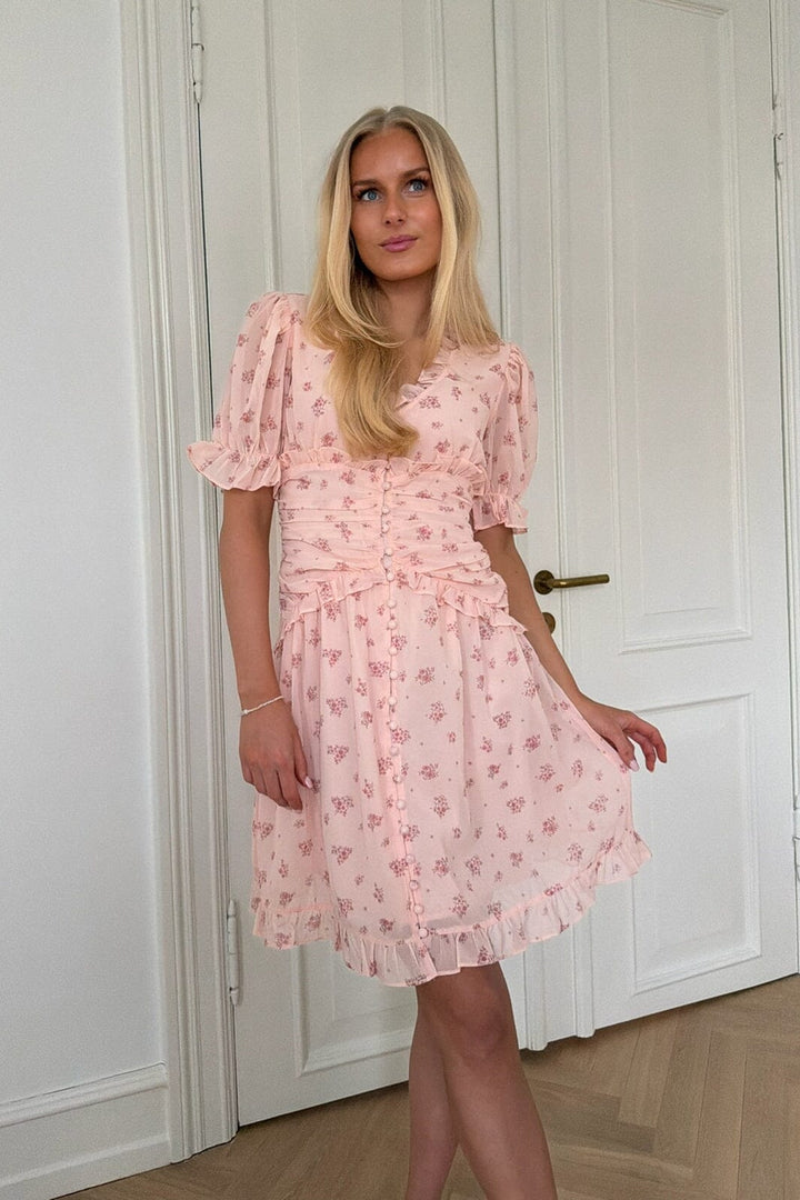 BYIC - Arielic Dress A25220 - Pink Flower Print