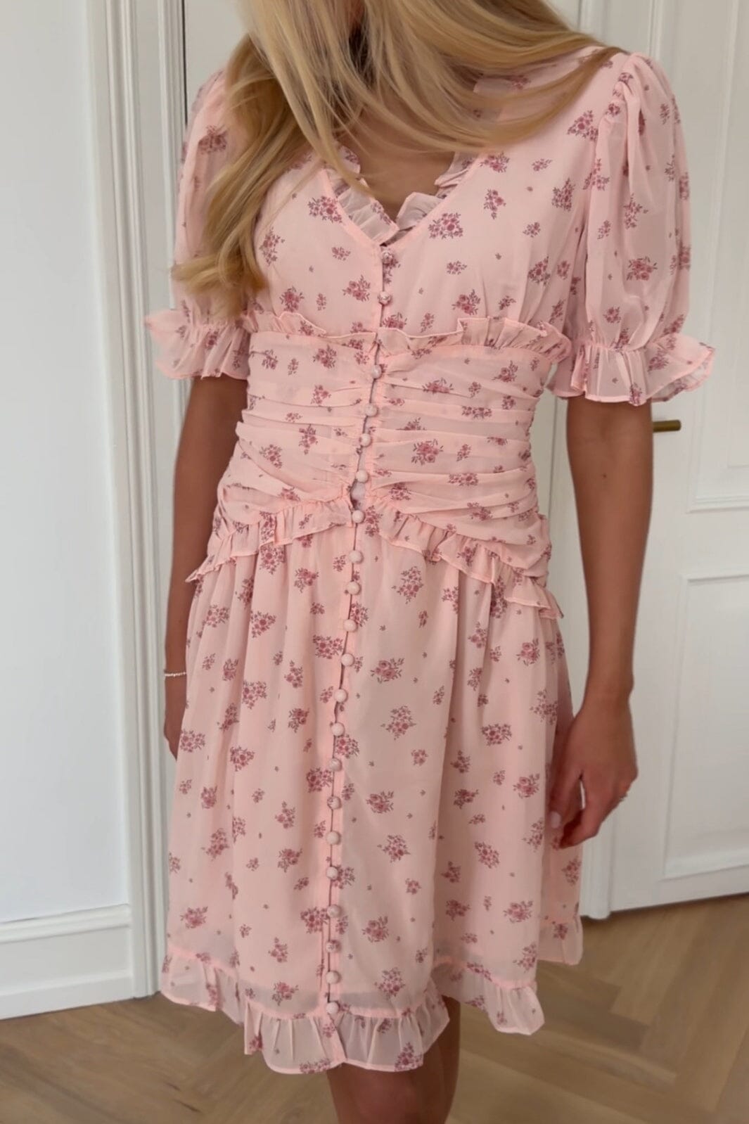 BYIC - Arielic Dress A25220 - Pink Flower Print