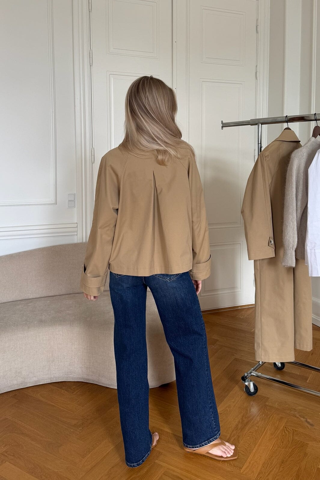 BYIC - Avaic Short Trenchcoat A2519 - Dark Beige