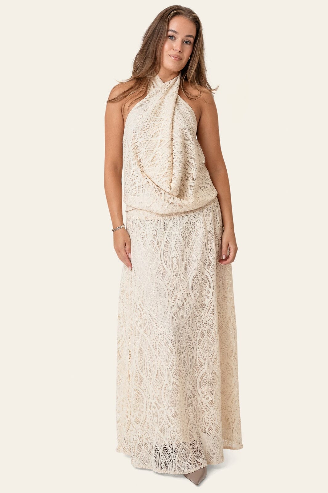 BYIC - Hollyic Wrap Top A25102 - Off White Lace