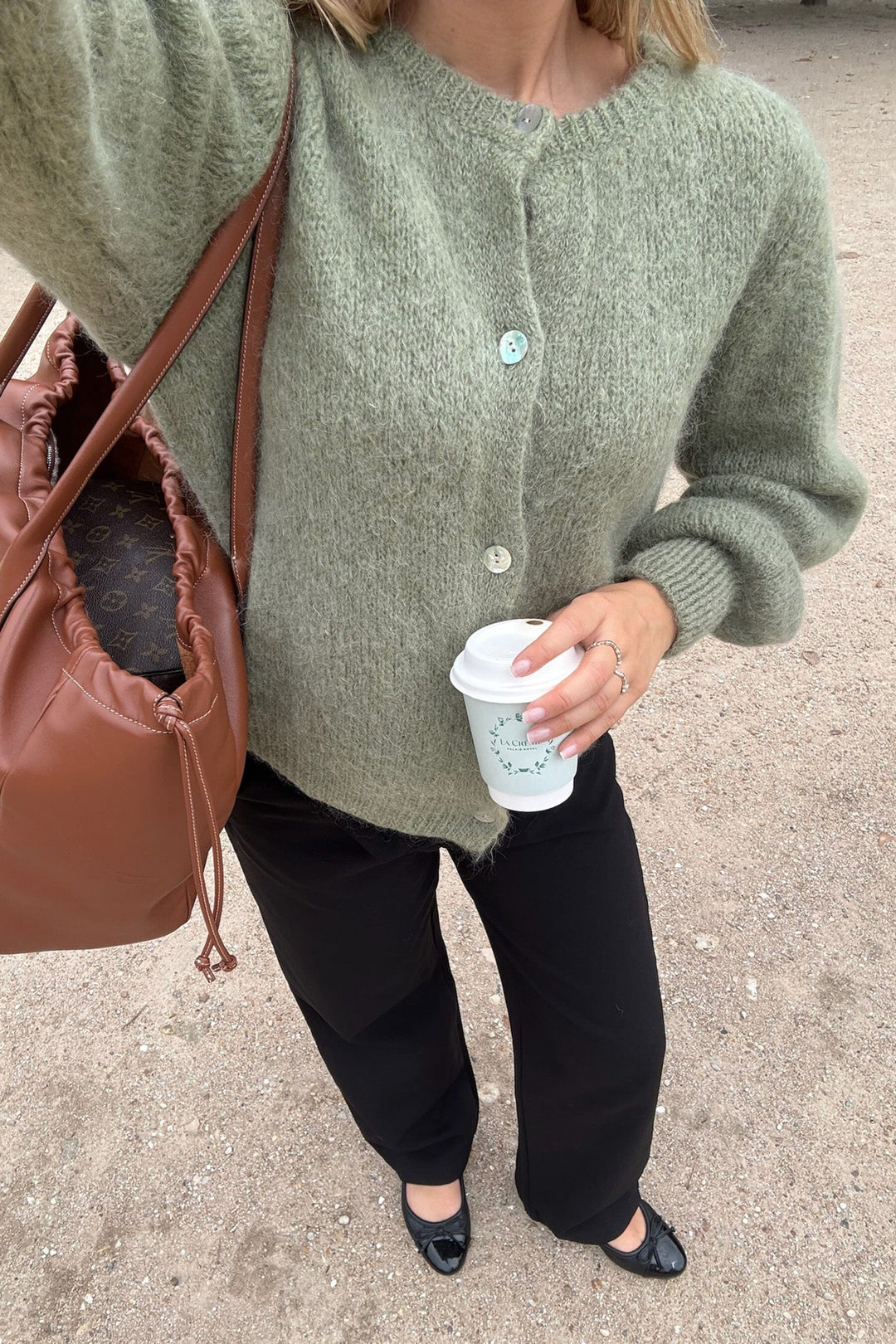 BYIC - Idaic Cardigan 5219 - Olive Strikbluser 