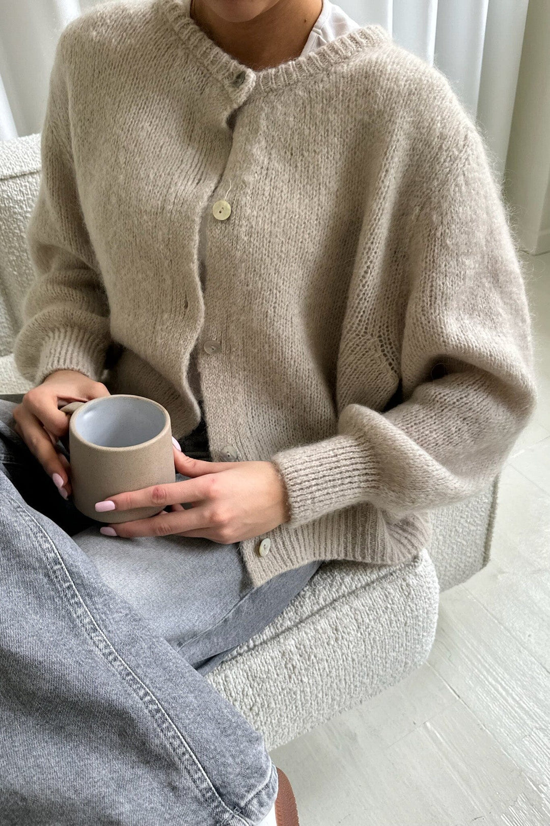 BYIC - Idaic Cardigan - beige Beige Strikbluser 