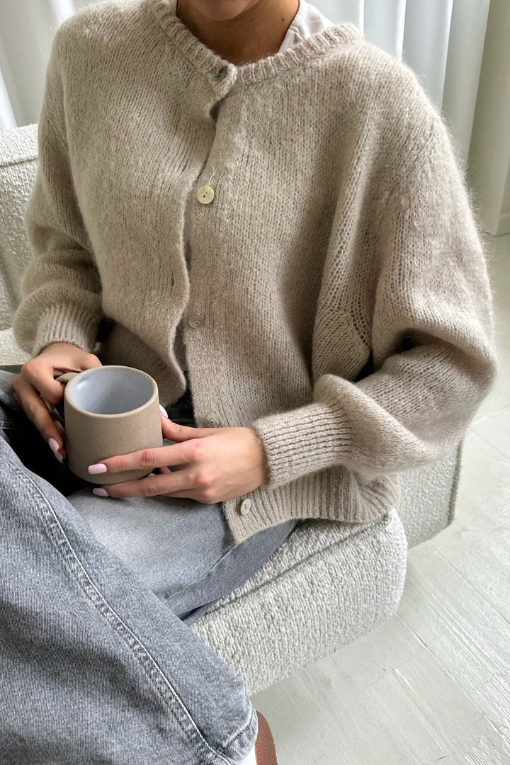 BYIC - Idaic Cardigan - beige Beige Strikbluser 