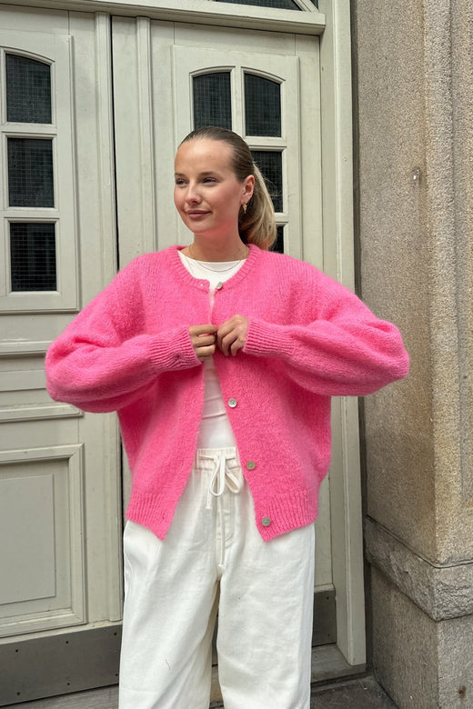 BYIC - Idaic Cardigan - pink Pink Strikbluser 