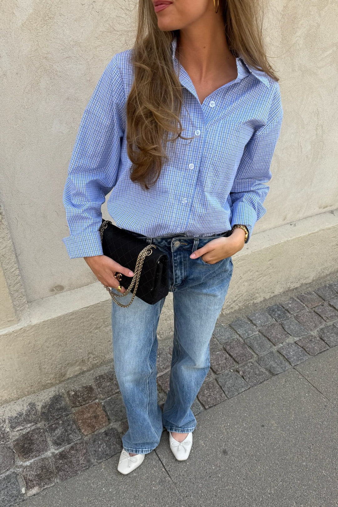 BYIC - Isabellaic Shirt A2537 - Blue White Checks Skjorter 