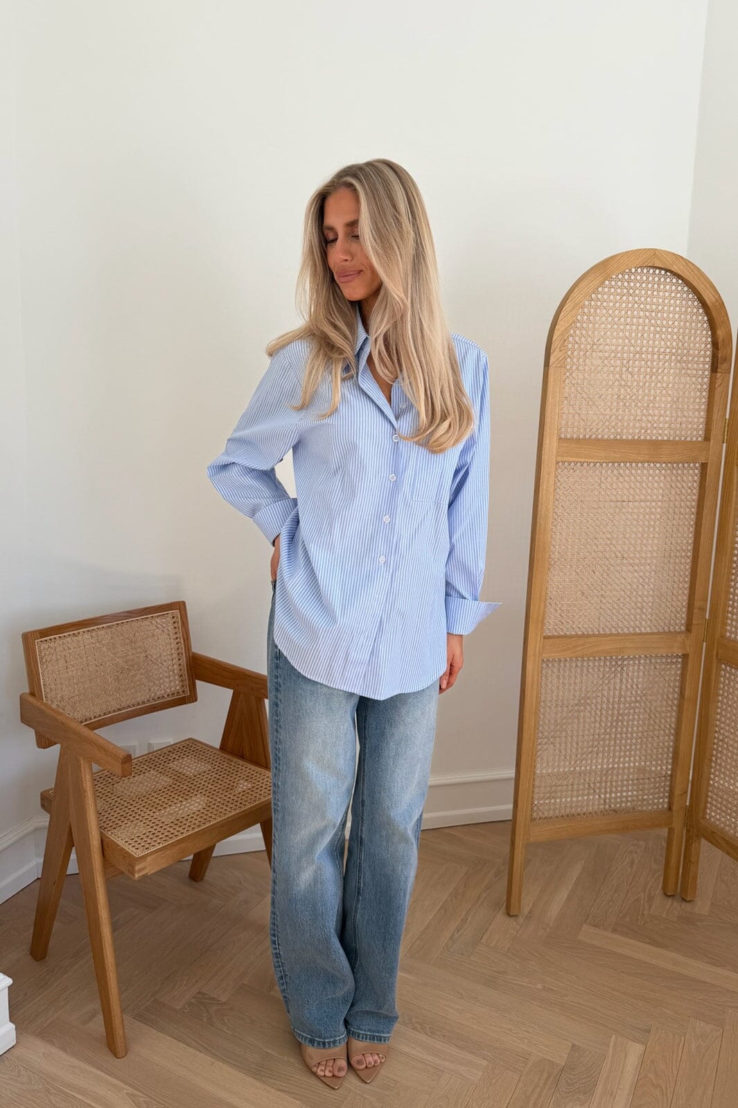 BYIC - Isabellaic Shirt A2537 - Blue White Stripes