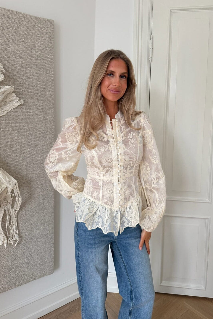 BYIC - Mabelic Shirt A25279 - Vintage Off White Lace
