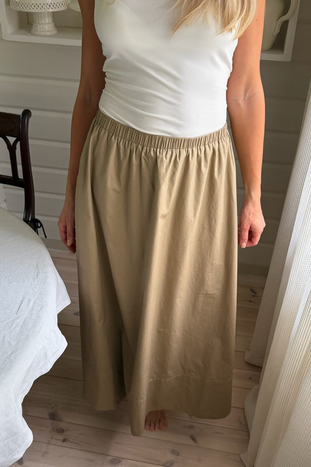 BYIC - Milleic Long Skirt A25242 - Beige Khaki Nederdele 