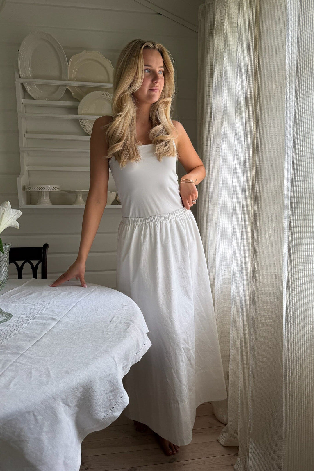BYIC - Milleic Long Skirt A25242 - White Nederdele 