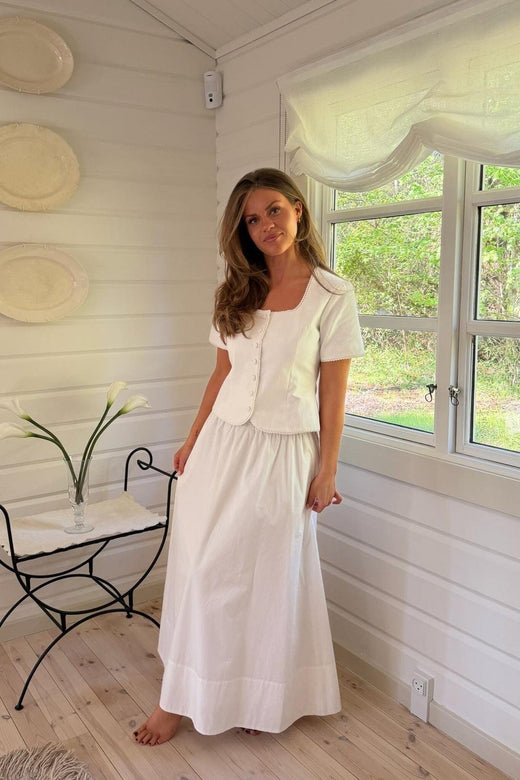 BYIC - Milleic Long Skirt A25242 - White Nederdele 