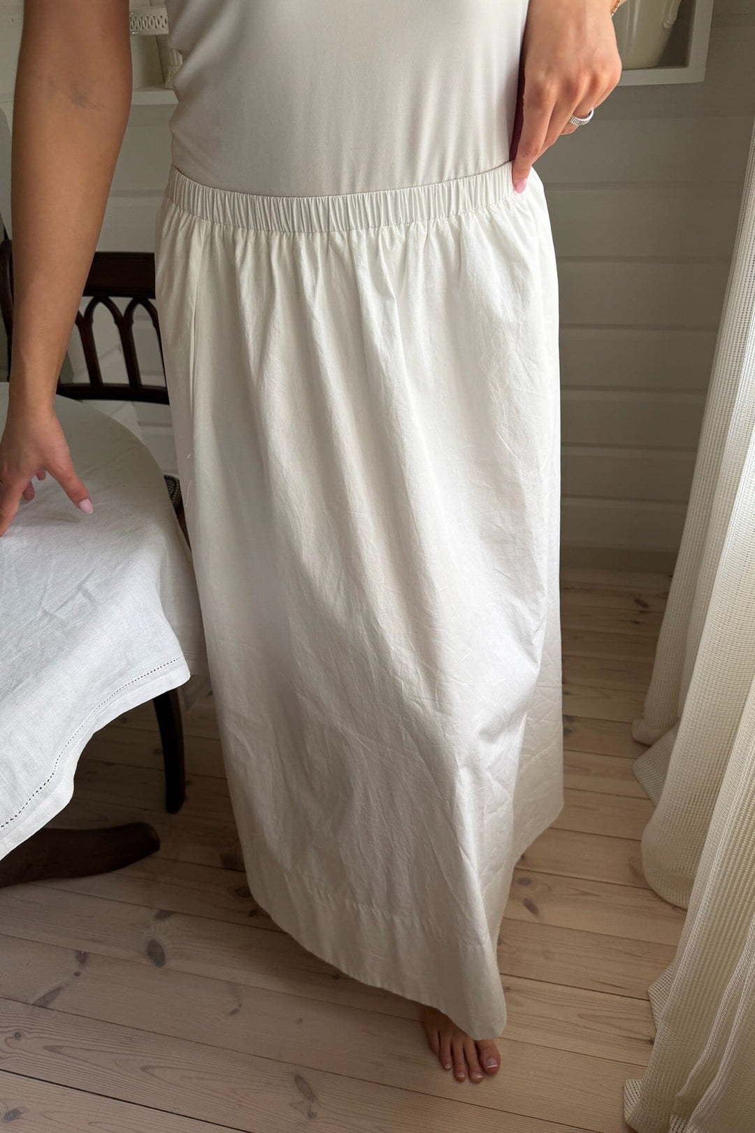 BYIC - Milleic Long Skirt A25242 - White Nederdele 