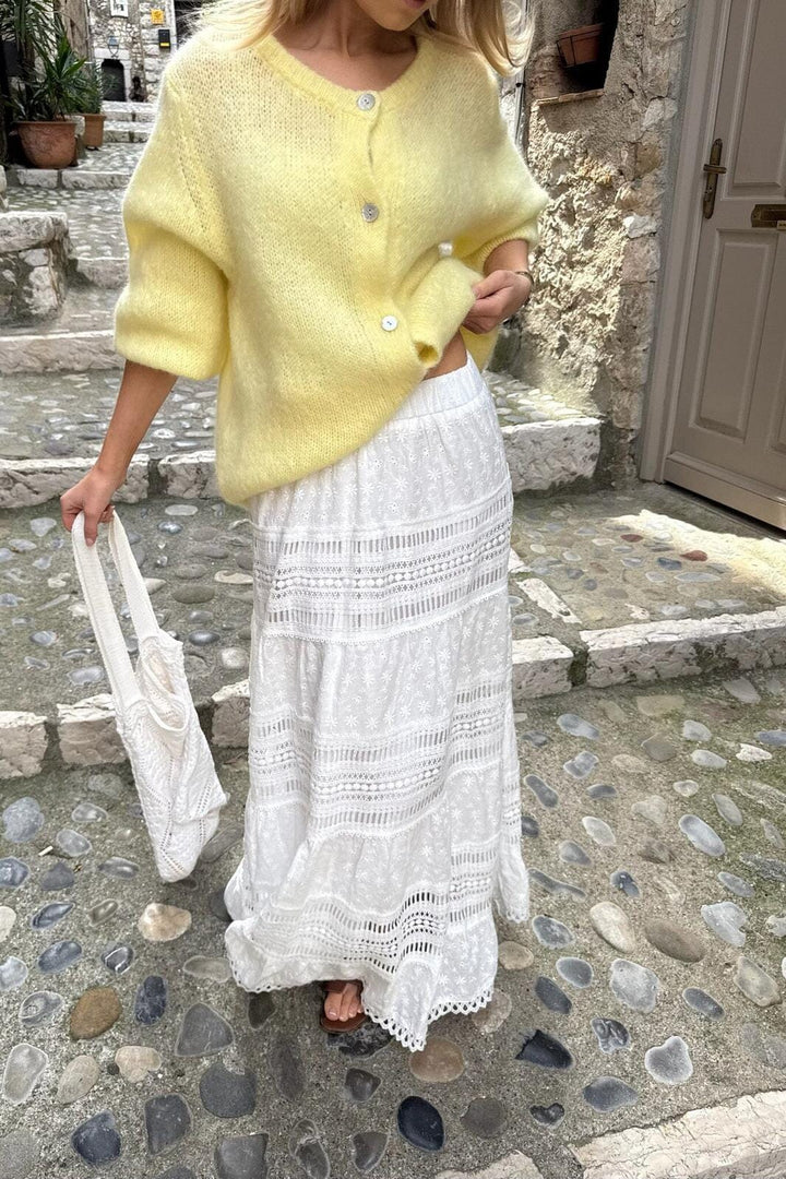 BYIC - Saraic Long Skirt - wl White Lace Nederdele 