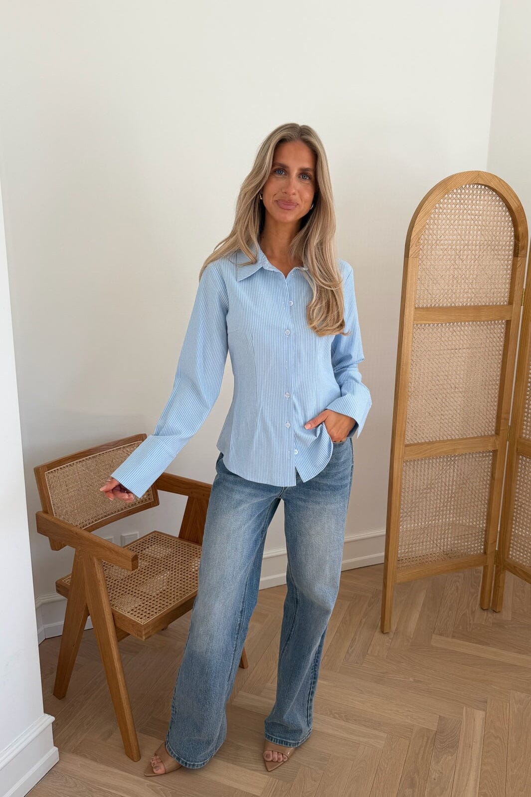 BYIC - Siljeic Shirt A25127 - Blue White Stripes