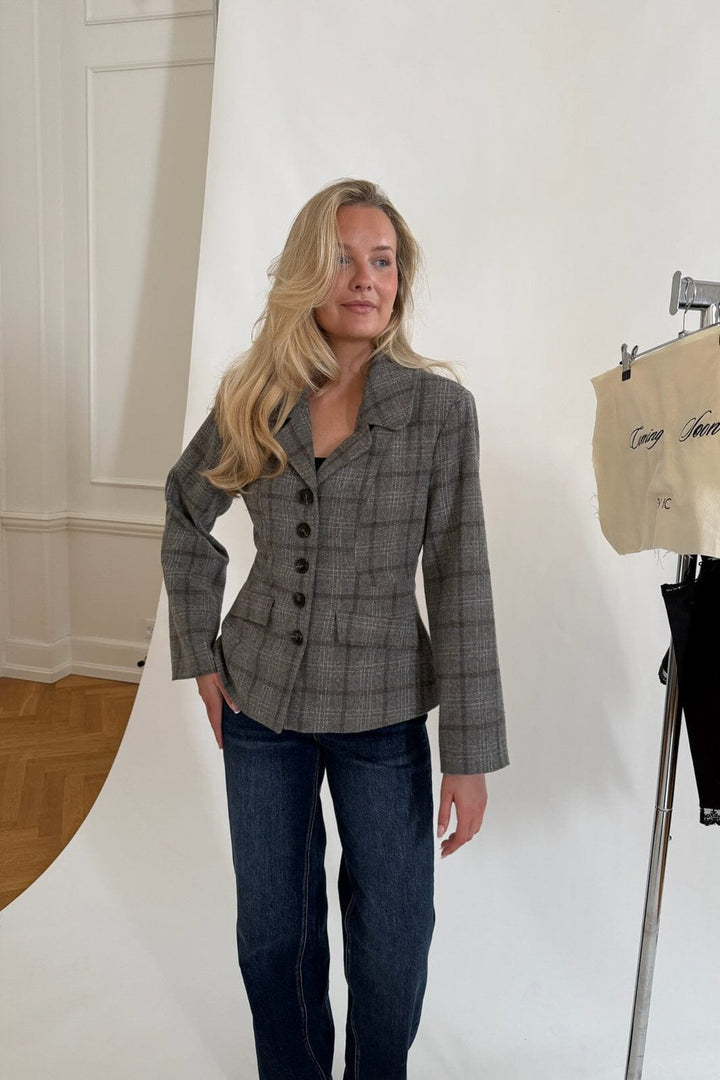 BYIC - Stineic Blazer A23859 - Grey Checks