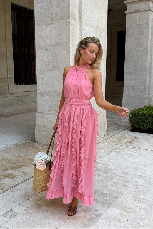 BYIC - Tianaic Maxi Dress A25246 - Dusty Rose Kjoler 