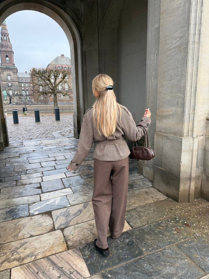 BYIC - Veraic Trenchcoat A25104 - Brown Checks Jakker 