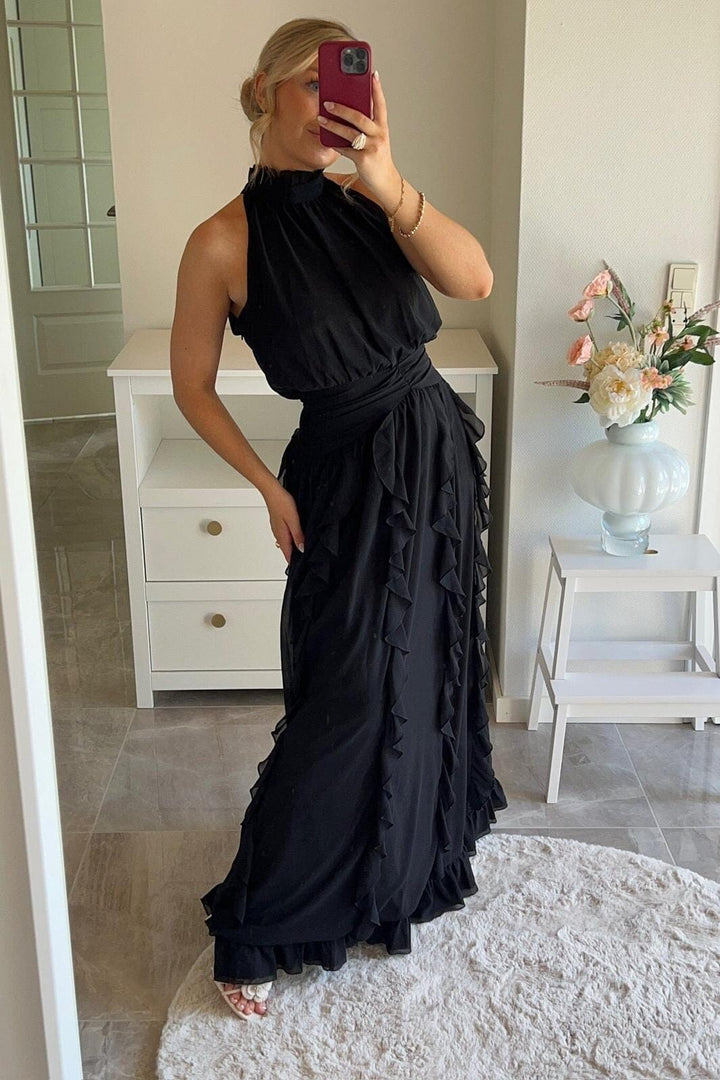 BYIC x Molly&My - Tianaic Maxi Dress A25246 - Black Kjoler 