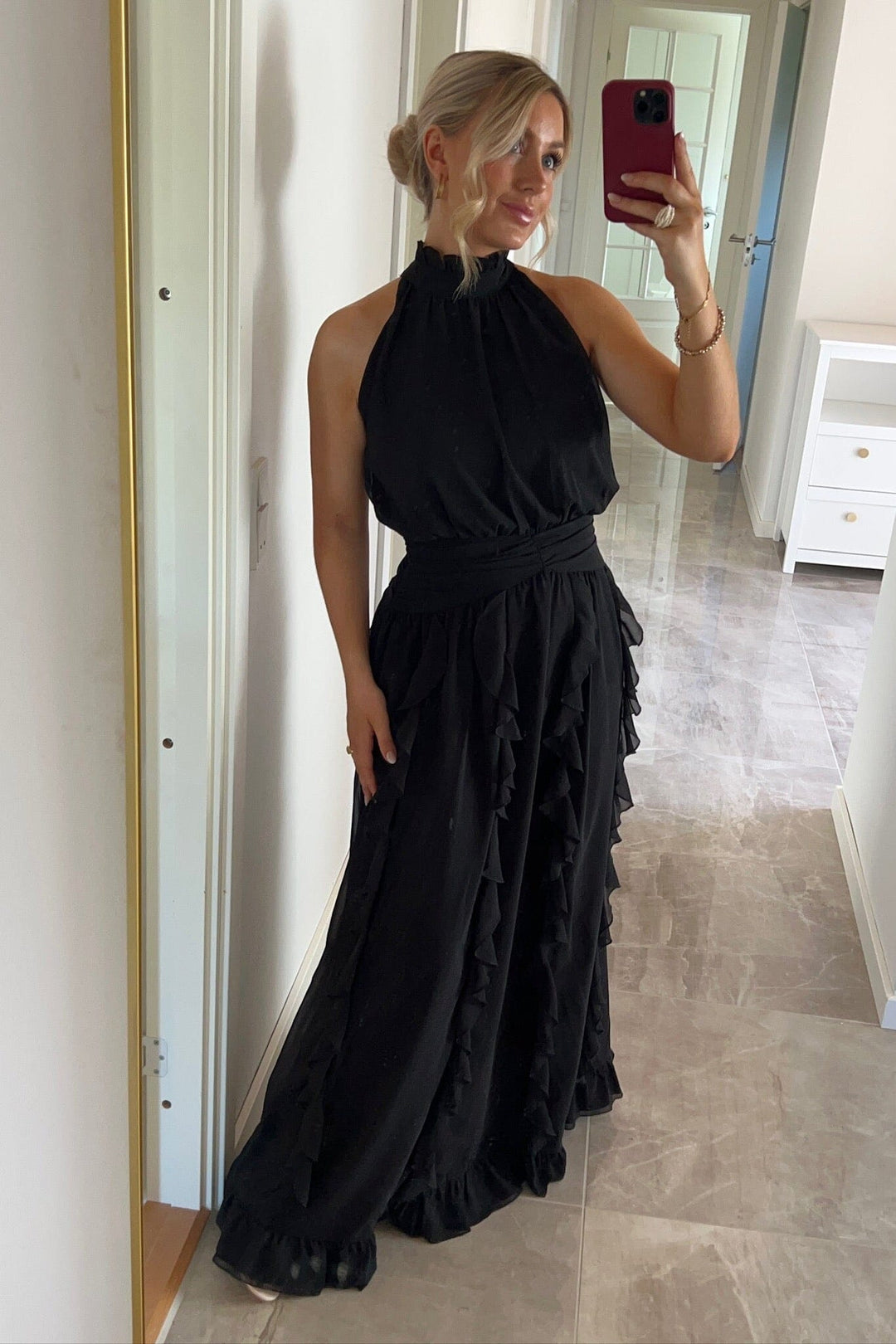 BYIC x Molly&My - Tianaic Maxi Dress A25246 - Black Kjoler 